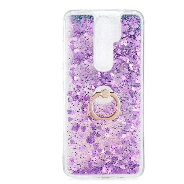 Gpack Xiaomi Redmi Note 8 Pro Kılıf Milce Sulu Yüzüklü Silikon Arka Kapak - 4