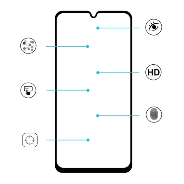 Gpack Samsung Galaxy M21 Full Kapatan Renkli Cam Tam Koruma - 2