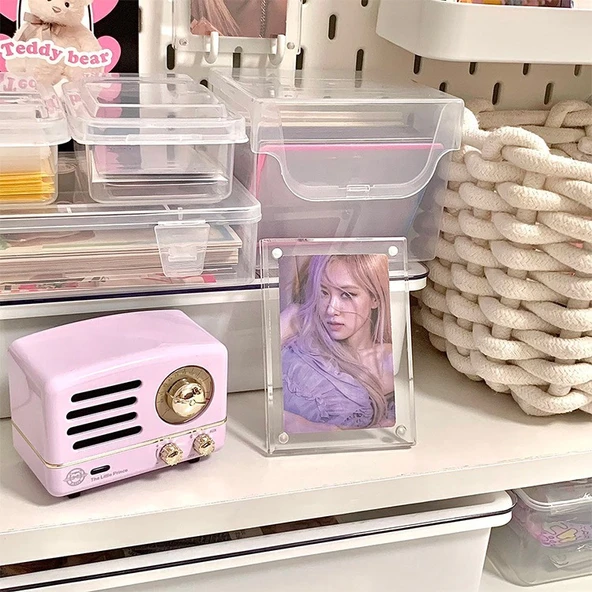 Akrilik Manyetik Fotoğraf Çerçevesi - 5 inç - 2'li Paket Şeffaf (Fotoğrafsız) - 10