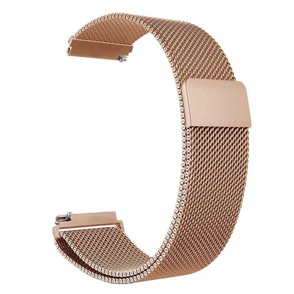 Gpack Oppo Watch 41mm Kordon Hasır Metal Örgülü Ayarlanabilir