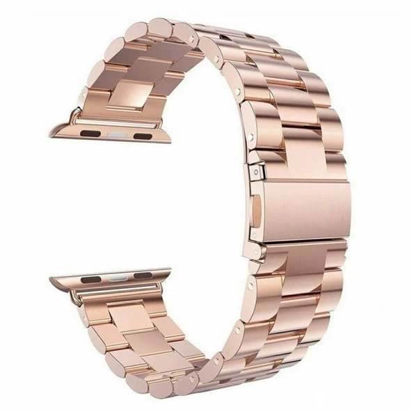 Gpack Apple Watch SE 44 mm Kordon Metal Sıralı Kordon