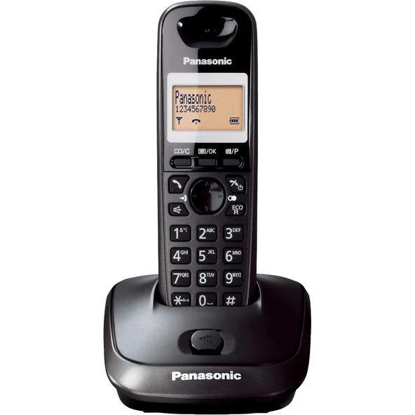 Panasonic KX-TG2511TRT Kablosuz Dect Telefon Siyah ürün görseli 1