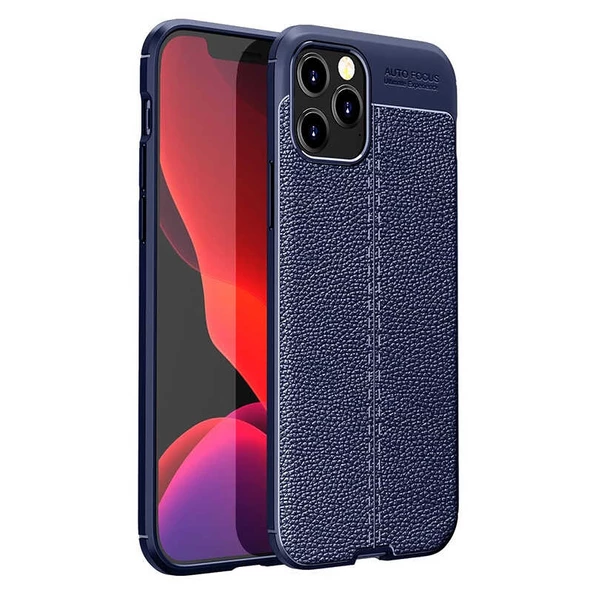 Gpack Apple iPhone 12 Pro Max Kılıf Niss Silikon Deri GörünümlüNano Glass - 3