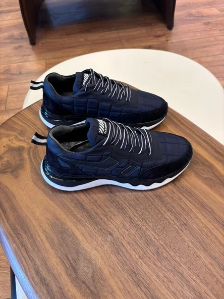 1091 LACİVET PARAŞÜT NUBUK DETAY HAKİKİ DERİ ERKEK SNEAKERS