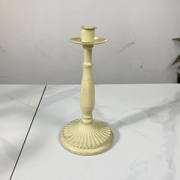 Fransız Retro Demir Çoklu Mumluk - Altın 302JT-S - 11