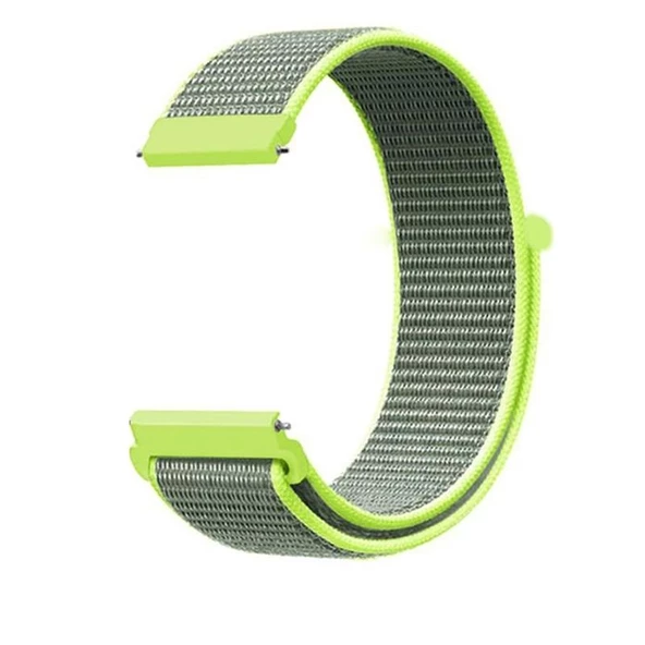 Gpack Amazfit Bİp U Pro Kordon Kumaş CırtCırt Kordon - 7