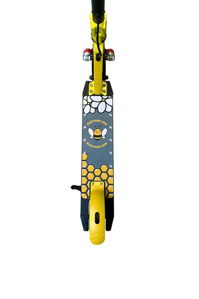 Electron  Scooter Çocuk Elektrikli - 130w, Led Işıklı, Amortisörlü (DİZLİK VE DİRSEKLİK HEDİYELİ) - 4