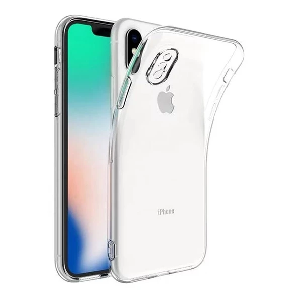 Gpack Apple iPhone XS MAX Kılıf Kamera Korumalı  Silikon Renksiz