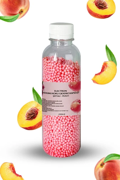 Electron  Kedi Kumu Kokusu, Koku Giderici Granül, Şeftali Ferahlatıcı Etkili, Kokusuz Tuvalet Için, 250ml - 2