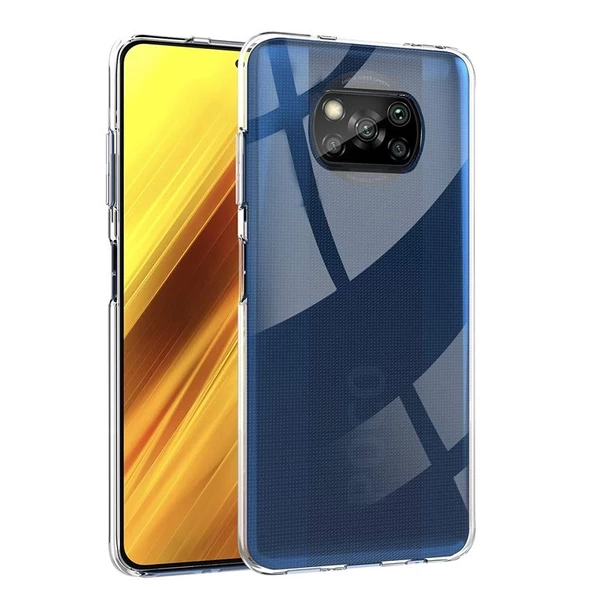 Gpack Xiaomi Poco X3 NFC Kılıf Süper Silikon Koruma Renksiz