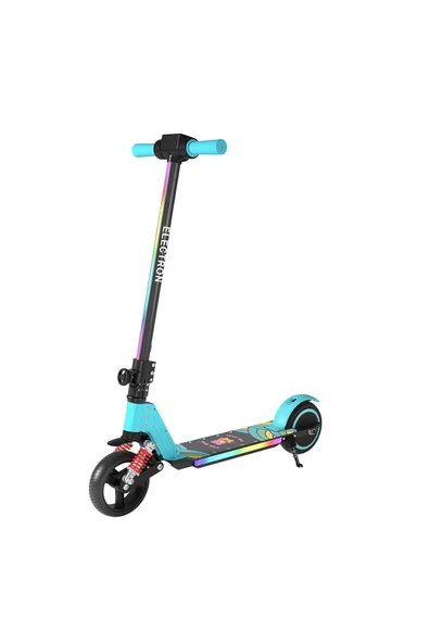 Electron  Scooter Çocuk Elektrikli - 130w, Led Işıklı, Amortisörlü (DİZLİK VE DİRSEKLİK HEDİYELİ)