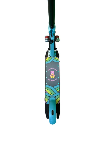 Electron  Scooter Çocuk Elektrikli - 130w, Led Işıklı, Amortisörlü (DİZLİK VE DİRSEKLİK HEDİYELİ) - 5