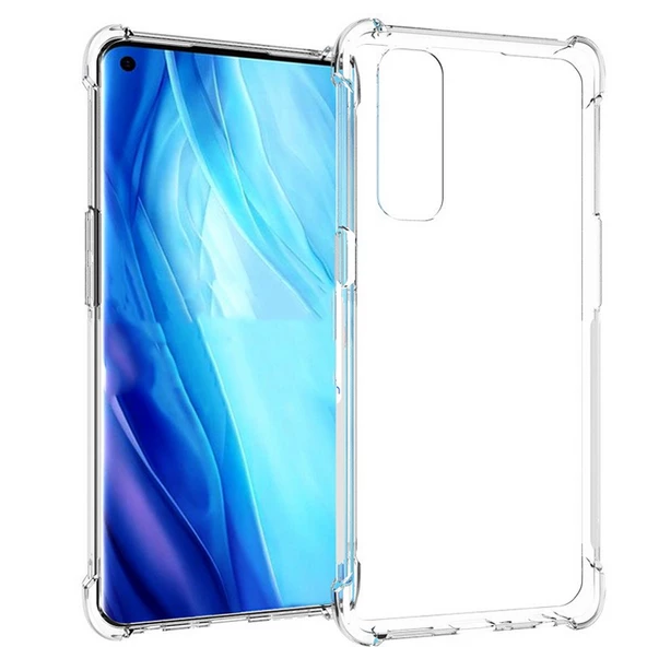 Gpack Oppo Reno 4 Pro Kılıf AntiShock Koruma Sert SilikonNano Glass