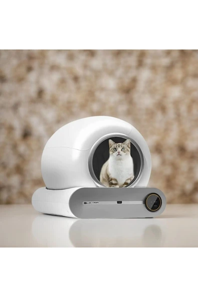 Electron  Akıllı Otomatik Kedi Yaşam Seti 2’li Set – Otomatik Kedi Tuvaleti, 5’li Koku Giderici Granül - 3
