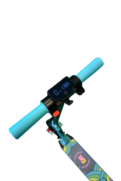 Electron  Scooter Çocuk Elektrikli - 130w, Led Işıklı, Amortisörlü (DİZLİK VE DİRSEKLİK HEDİYELİ) - 3
