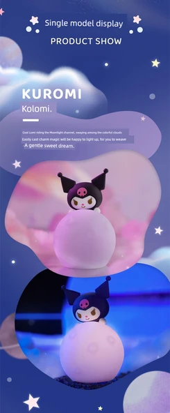 Hello Kitty Gece Lambası - Otantik Ay Serisi - 9
