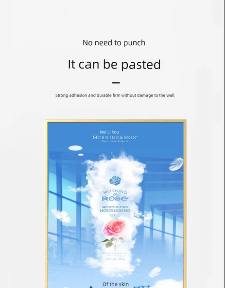 Alüminyum Alaşımlı Dar Kenar 60x90 Poster Çerçevesi - Siyah Köşe Korumalı - Resim 7