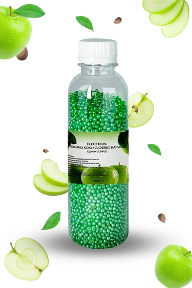 Electron  Kedi Kumu Kokusu, Koku Giderici Granül, Elma Ferahlatıcı Etkili, Kokusuz Tuvalet Için, 250ml - 2