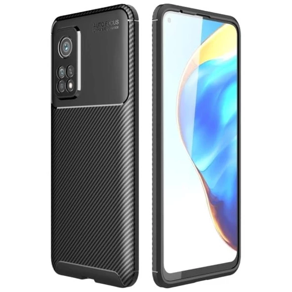 Gpack Xiaomi Redmi K30S Kılıf Negro Karbon DizaynFull Ekran Koruyucu - Resim 4