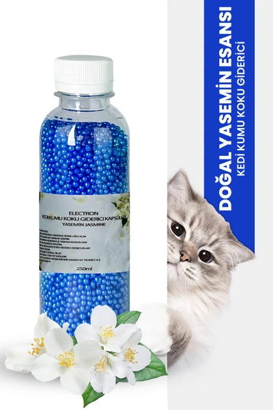 Electron  Kedi Kumu Kokusu, Koku Giderici Granül, Yasemin Ferahlatıcı Etkili, Kokusuz Tuvalet Için, 250ml