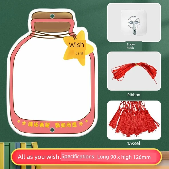 Sınıf İçi İlham Verici Hedef Duvar Stickerları - [20] İstediğin Gibi +20 Püskül +20 m Kurdele +2 Yapışkan Kanca