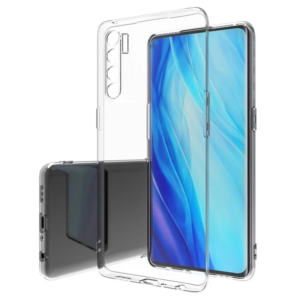 Gpack Oppo Reno 3 A91 Kılıf Kamera Korumalı  Silikon Renksiz