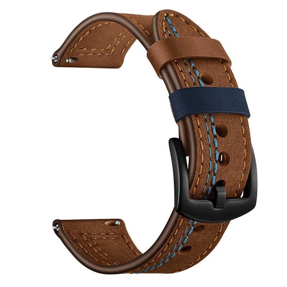 Gpack Realme Watch S Pro Kordon Nubuk Deri Görünüm Dikişli KRD 19