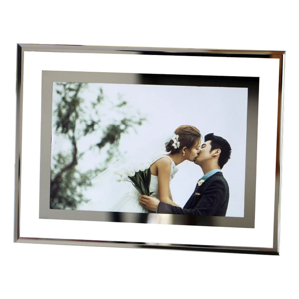 Modern Cam Fotoğraf Çerçevesi 6 inç - Çift Taraflı Şeffaf