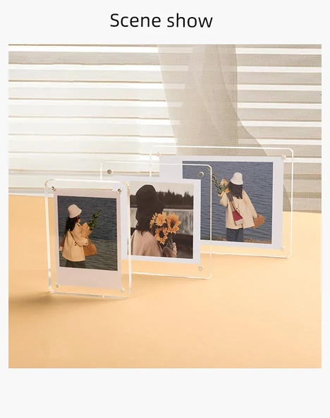 Akrilik Polaroid Fotoğraf Çerçevesi - Mini/3 inç - 12