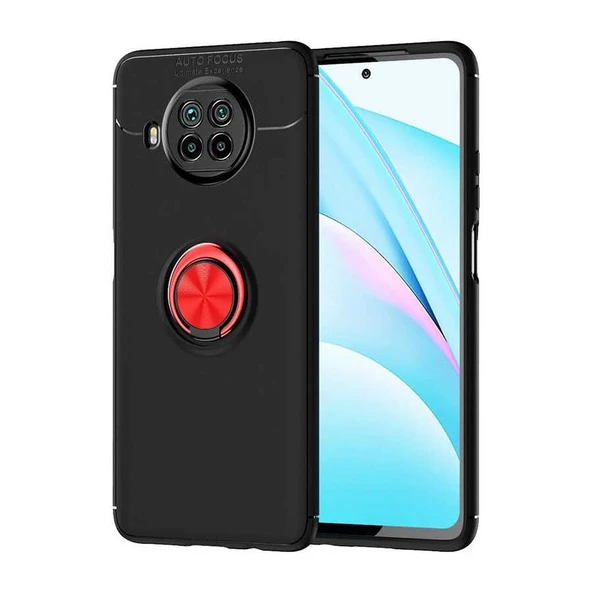 Gpack Xiaomi Mi 10T Lite 5G Kılıf Ravel Silikon Yüzüklü Mıknatıslı  Nano Glass