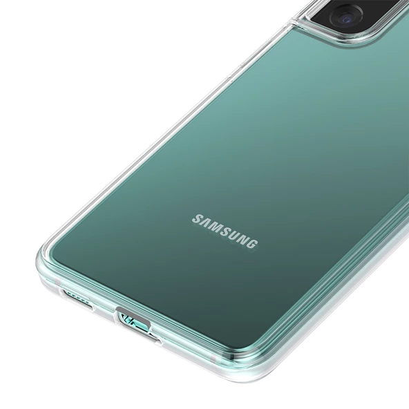 Gpack Samsung Galaxy S21 5G Kılıf Coss  Sert Kapak  Full Ekran Koruyucu - Resim 4