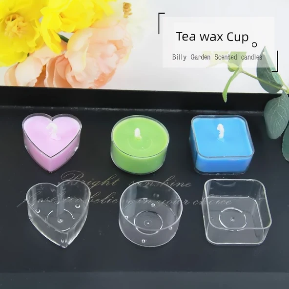 Mini Tealight Mum Kabı - Kare - 7