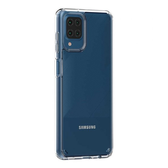 Gpack Samsung Galaxy A12 Kılıf Coss  Sert Kapak Renksiz