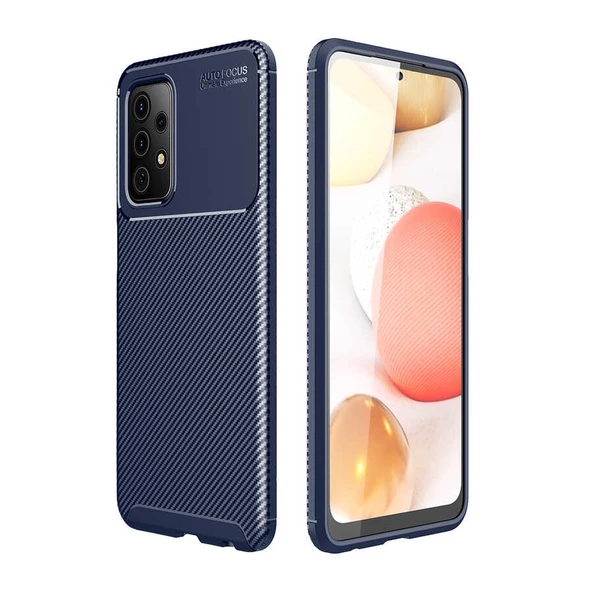 Gpack Samsung Galaxy A52 Kılıf Negro Karbon Dizayn Silikon - 3