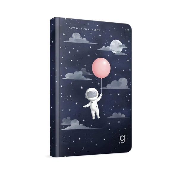 Gıpta Astral Sert Kapak Dikişli 13x21 96 Yaprak Not Defteri Çizgili (7364) - 3