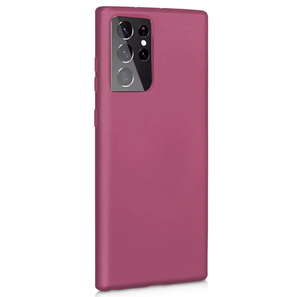 Gpack Samsung Galaxy S21 Ultra 5G Kılıf Mat Soft Premier Silikon - 5