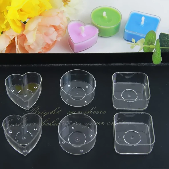 Mini Tealight Mum Kabı - Yuvarlak - 2