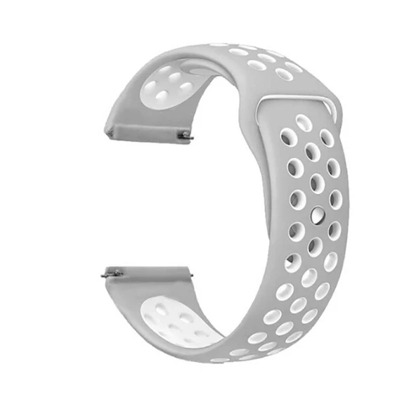 Gpack Ticwatch GTH Kordon Delikli Çift Renk Silikon - 4