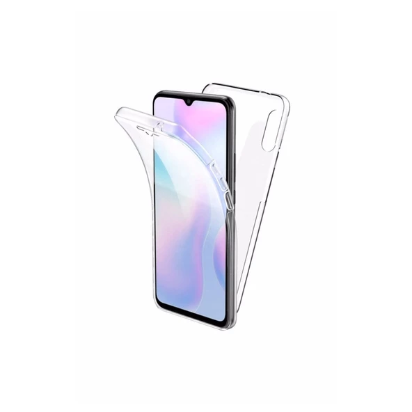 Gpack Xiaomi Redmi 9A Kılıf Ön Arka  Silikon Koruma Renksiz