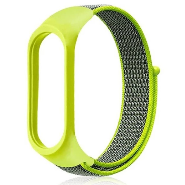 Gpack Xiaomi Mi Band 6 Kordon Cırtcırt Kumaş Kordon Velcro