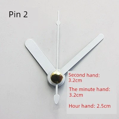 DIY Metal Duvar Saati - No. 2 Beyaz İbre (Mekanizma Hariç)