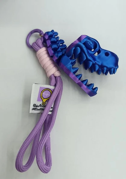 Anahtarlık Dinazor Kafası Hayvan Araba Çanta Cüzdan Süsü Oyuncak Oynar Kafa Çene En Yeni ürün görseli