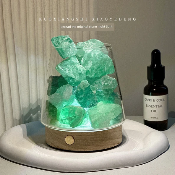 Aromaterapi Kristal Saklama Kutusu - Ametist (200g) - 4