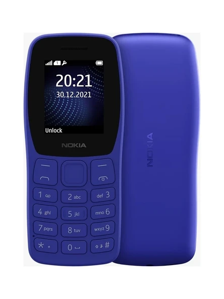 Nokia Nokıa 105 Classic Tuşlu Cep Telefonu (Nokia Türkiye Resmi Distribütör Garantili) MAVİ - 1