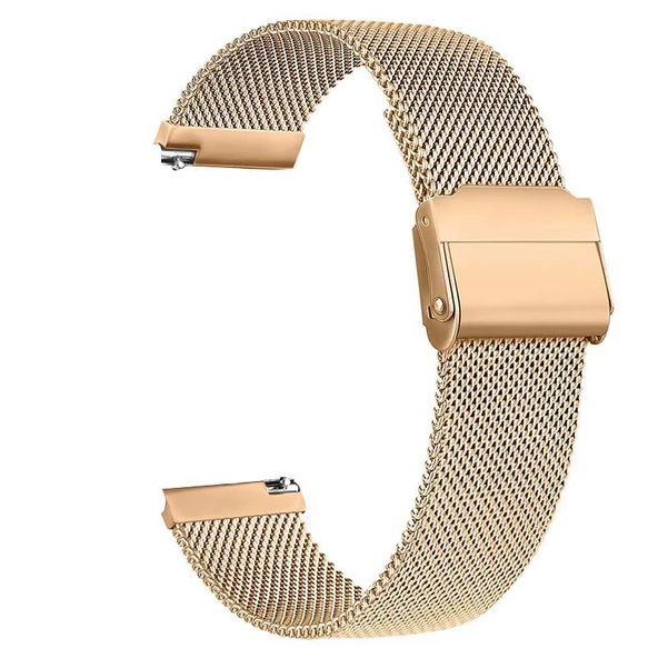 Gpack Amazfit Pace 46mm Kordon Çıtçıtlı Hasır Metal Örgülü KRD 45 - 3