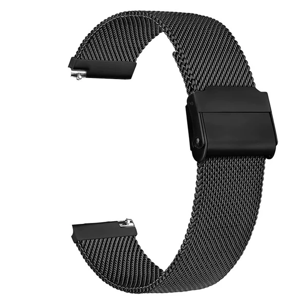Gpack Amazfit Pace 46mm Kordon Çıtçıtlı Hasır Metal Örgülü KRD 45 - 6