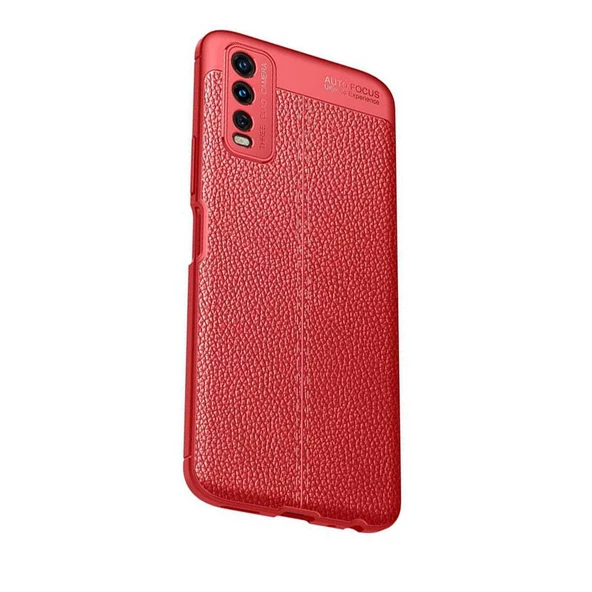 Gpack Vivo Y20 Kılıf Niss Silikon Deri GörünümlüNano Glass - 4