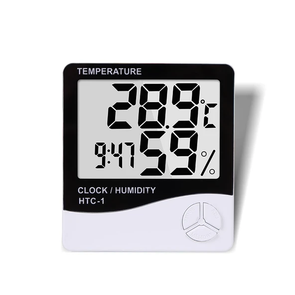 Dijital Higrometre Termometre 609 Pembe Akıllı Arka Işık - 5