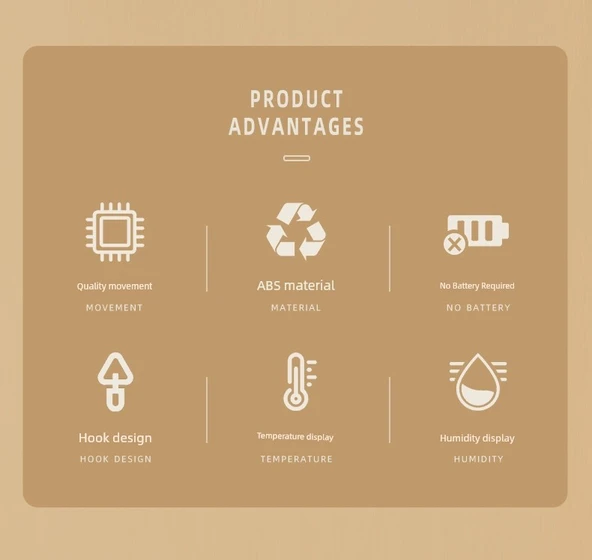 Sıcaklık ve Nem Ölçer - 5'li Paket Çift Ekran Hızlı Gösterge Higrometresi - Resim 7