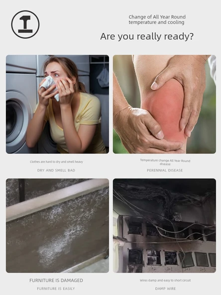 Sıcaklık ve Nem Ölçer - 5'li Paket Çift Ekran Hızlı Gösterge Higrometresi - Resim 4